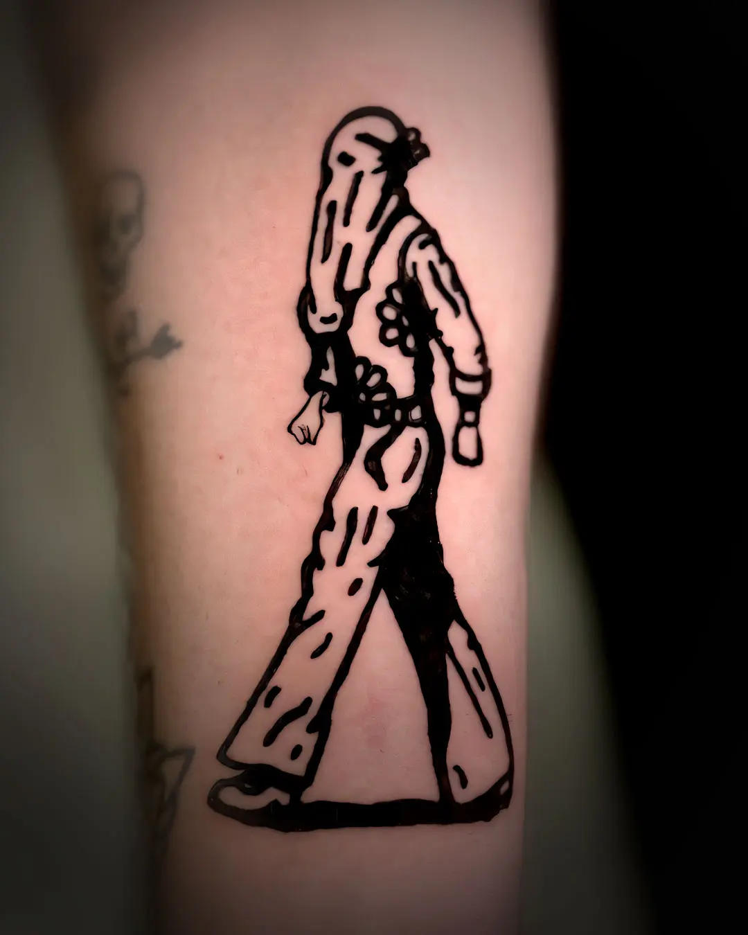 Figura icónica — Estilo Blackwork